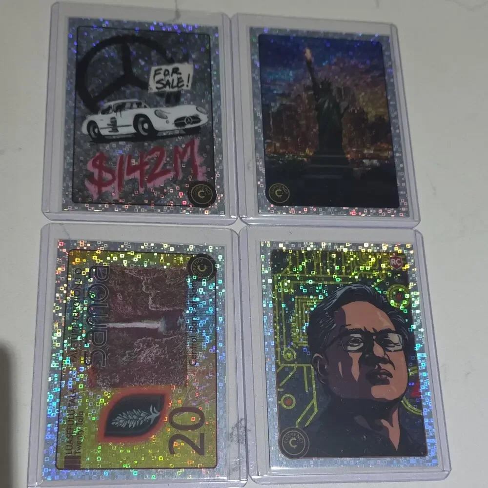 Cardsmiths Currency Trading Card Lot Jensen Huang Statue of Liberty Mercedes-Be…
